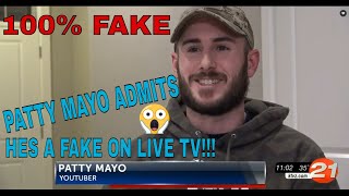 Patty Mayo Admits Hes A FAKE COP On NEWS [upl. by Hniv]