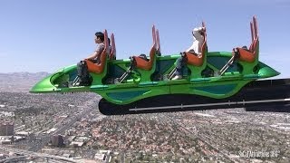 HD FULL Stratosphere Tower Tour  4 Rides  Highest Thrill Rides in the World  Las Vegas [upl. by Ynney832]