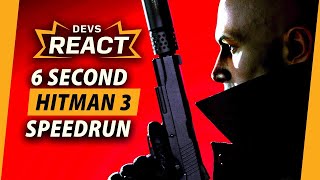 Hitman 3 Developers React to 6 SECOND Speedrun And More [upl. by Aneelak]