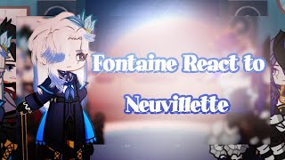 Fontaine React To Monsieur Neuvillette  WIP  BeautifulRose [upl. by Ahsital124]