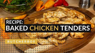 Easy and Quick Baked Chicken Tenders [upl. by Ayekam]