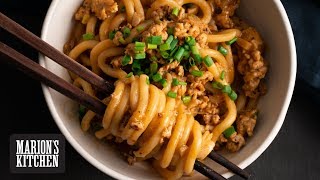 Quick Chicken and Peanut Udon  Marions Kitchen [upl. by Mcnamee167]