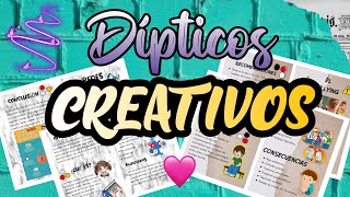 Dípticos Creativos  WORD📑 [upl. by Enyamert]