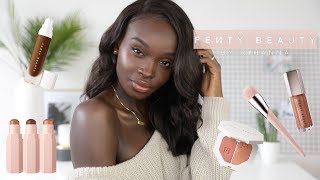 FENTY BEAUTY  HONEST FULL REVIEW ON DARK SKIN [upl. by Dalila]