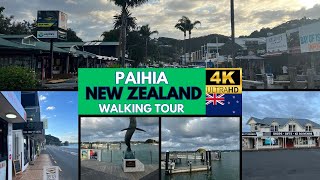 Paihia New Zealand Walking Tour  4K 60FPS [upl. by Kayley]