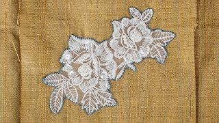 How to Sew on Lace Applique [upl. by Rist]