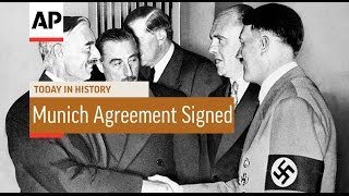 Munich Agreement Signed  1938  Today in History  30 Sept 16 [upl. by Mahgem]