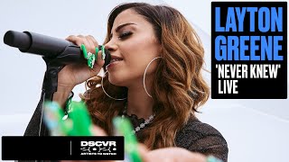 Layton Greene  Never Knew Live  Vevo DSCVR Artists to Watch 2020 [upl. by Aivatnwahs946]