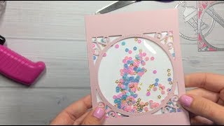 How to Make a Shaker Card 6 different Ways TUTORIAL [upl. by Leinadnhoj]