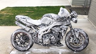 How to SUPER Clean Your Motorcycle Full Tutorial [upl. by Aicelet849]