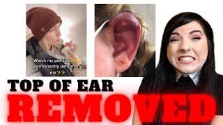 Piercer Reacts to BOTCHED PIERCINGS DEFORMING EARS [upl. by Lokin]