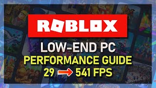 Roblox  How To Boost FPS on LowEnd PC [upl. by Gorlicki296]