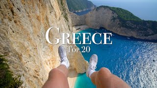 Top 20 Places To Visit In Greece  4K Travel Guide [upl. by Leaj]