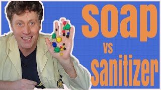 Soap vs Sanitizer Science [upl. by Turmel371]