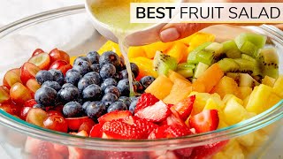 HOW TO MAKE THE BEST FRUIT SALAD  easy recipe [upl. by Eelnayr233]