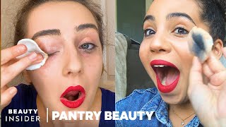 The Best Way To Take Off Makeup Without Makeup Remover  Pantry Beauty [upl. by Ahsirat]