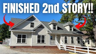 2nd STORY FINISHED OUT Modular home tour everyone has asked for New Home Tour [upl. by Doreen]