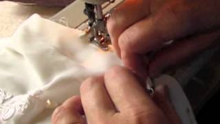 Hemming Chiffon On a Wedding Dress [upl. by Ereveniug]