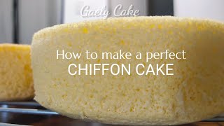 Perfect CHIFFON CAKE  Gaely Cake [upl. by Nahtnanhoj]