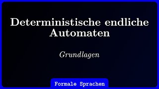 Deterministische endliche Automaten DEADFA [upl. by Bev]