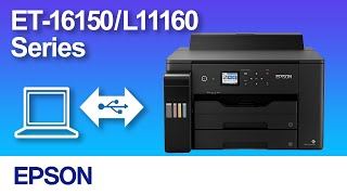 How to Connect a Printer and a Personal Computer Using USB Cable ET16150L11160 Series NPD6585 [upl. by Ingvar]