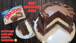 Easy Yummy Ding Dong Cake recipe [upl. by Yekcor]