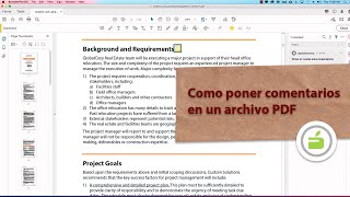 Como poner comentarios en un archivo PDF [upl. by Anuahsed]