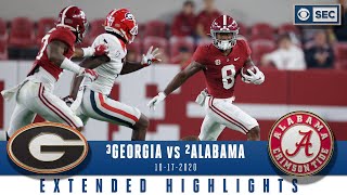 3 Georgia Bulldogs vs 2 Alabama Crimson Tide Extended Highlights  CBS Sports HQ [upl. by Yecnahc]