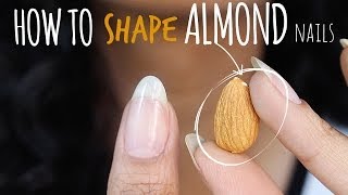 SHAPE PERFECT ALMOND NAILS  abetweene [upl. by Vick]