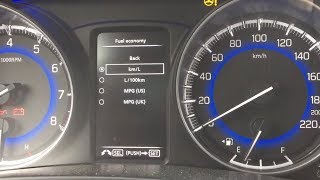 Suzuki Baleno  Fuel settings [upl. by Paddy]