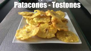 How to make tostones  how to make patacones  how to cook green plantain  plantain recipe [upl. by Aisatnaf495]