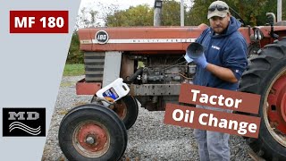 Massey Ferguson 180 Oil Change [upl. by Irehc]