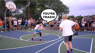 Trash Talker CLAPS In My Face Then Gets EXPOSED 5v5 Basketball At The Park [upl. by Ellon]