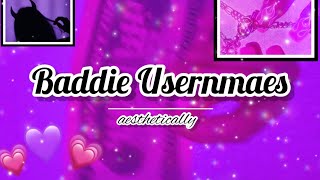 10 Baddie Usernames Ideas Unique💗 [upl. by Raf479]