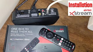 Installation Airtel Xstream  How to Install Airtel Xstream 4k Smart Set Top Box [upl. by Zetana]