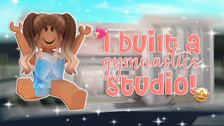 Building A GYMNASTICS STUDIO In Bloxburg  WITH VOICE [upl. by Breana57]