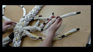 ROPE SPLICING WITH 8 STRANDS Seamanship Techniques [upl. by Pincus]