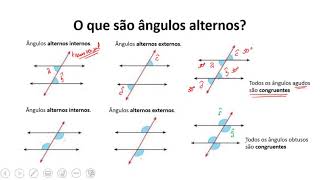 Paralelismo Ângulos Alternos internos e externos Exercícios [upl. by Orth]