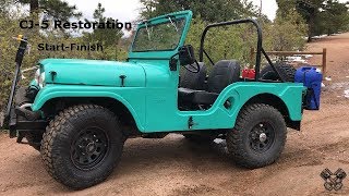 1965 Jeep CJ5 Restoration Full Video [upl. by Hijoung]