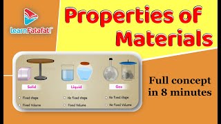 Properties of Materials  Class 6 Sorting Materials into Groups  CBSE  LearnFatafat [upl. by Nuhsar203]