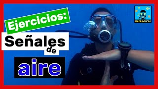 Ejercicios de buceo señales de aire ✌🤚 [upl. by Mert]