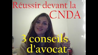 Réussir lasile OFPRACNDA  3 conseils davocat [upl. by Nylknarf]