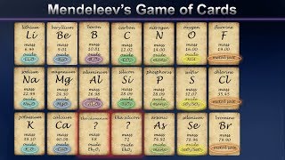 Mendeleevs Game of Cards and the Birth of the Periodic Table [upl. by Weinhardt]