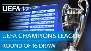 UEFA Champions League round of 16 draw [upl. by Aminta742]