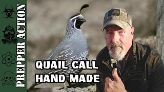 Quail call hand made [upl. by Anaujait]