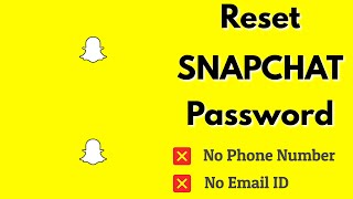 How To Recover Snapchat Account Without Phone Number or Email [upl. by Mcgruter702]