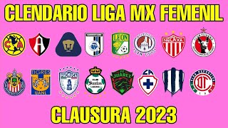 CALENDARIO LIGA MX FEMENIL CLAUSURA 2023 [upl. by Nogem523]