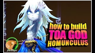 SUMMONERS WAR How to build a TOA God Homunculus [upl. by Nylorac]