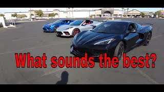 2020 C8 Corvette exhaust comparison Soul performance cats vs Fabspeed cat back exhaust [upl. by Johnson552]