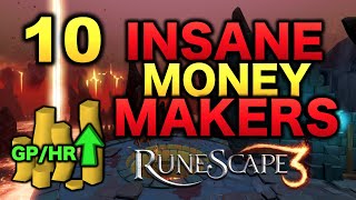 10 Insane High Level Money Making Methods RuneScape 3 [upl. by Enitselec108]